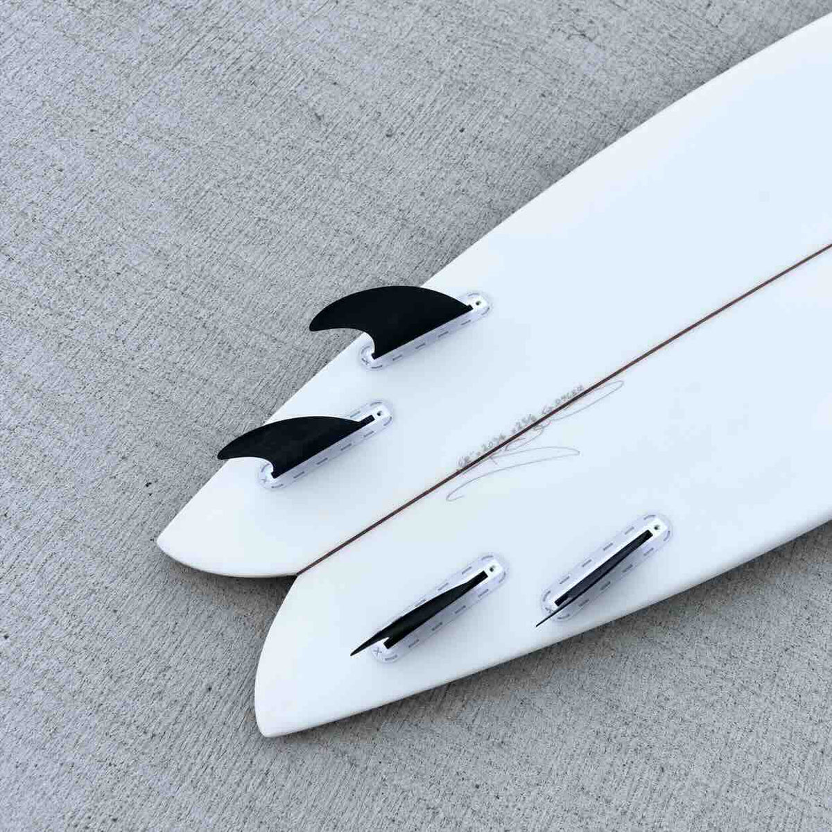Tail de la Christenson Nautilus 6'8 en location à Biarritz